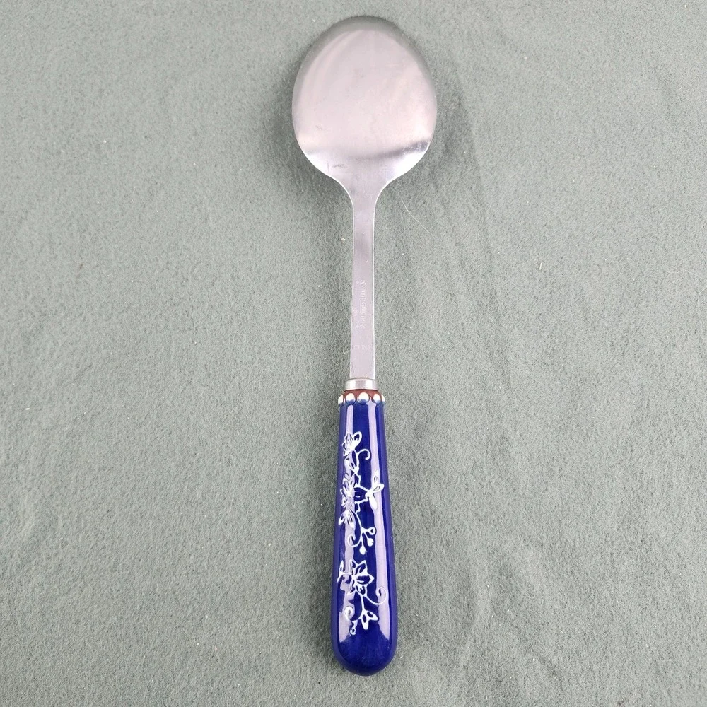 Temptations by Tara Floral Lace Ceramic Stainless Steel Spoon Utensil